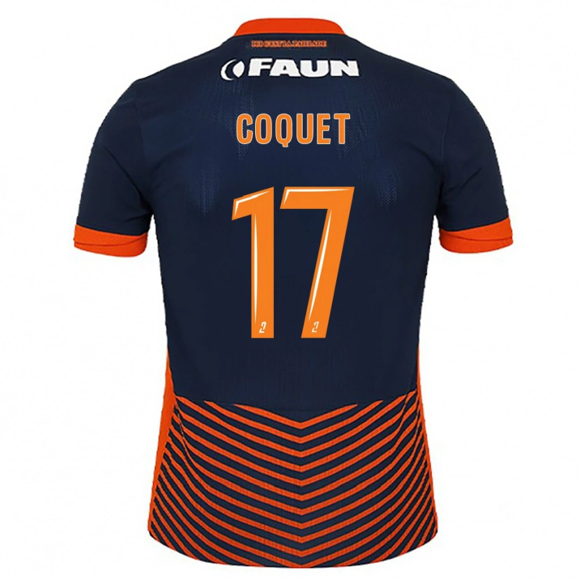 Danxen Herren Judith Coquet #17 Mitternachtsblau Orange Heimtrikot Trikot 2025/26 T-Shirt Österreich