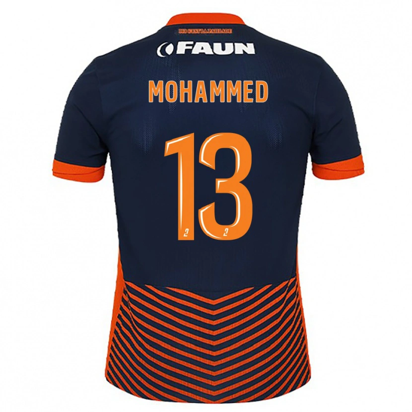 Danxen Herren Teymour Mohammed #13 Mitternachtsblau Orange Heimtrikot Trikot 2025/26 T-Shirt Österreich