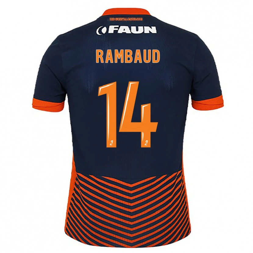Danxen Herren Elisa Rambaud #14 Mitternachtsblau Orange Heimtrikot Trikot 2025/26 T-Shirt Österreich