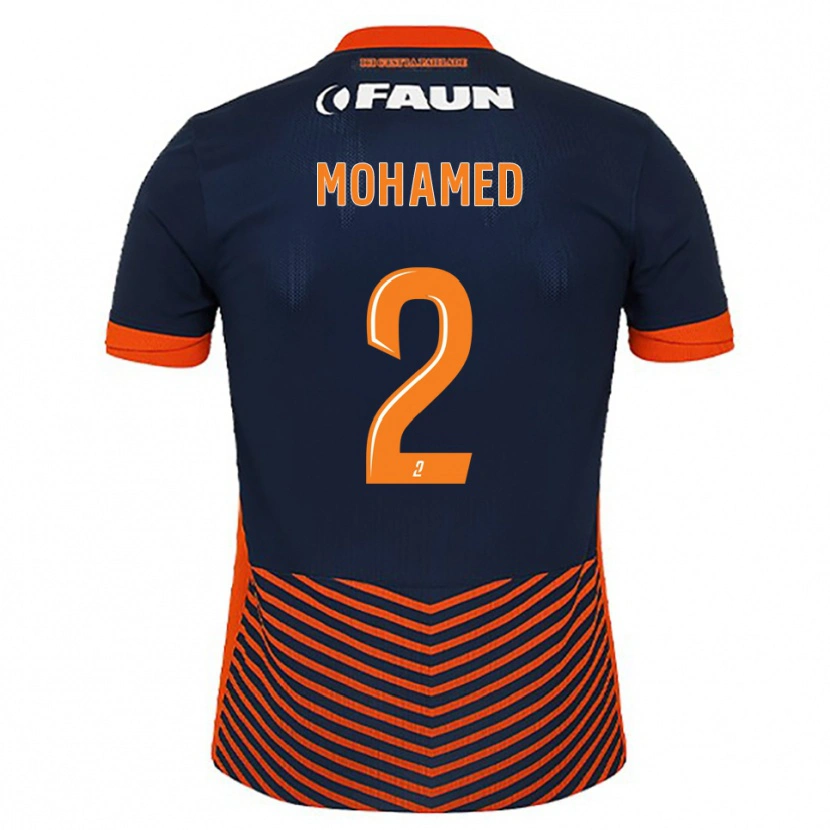 Danxen Herren Isyak Mohamed #2 Mitternachtsblau Orange Heimtrikot Trikot 2025/26 T-Shirt Österreich
