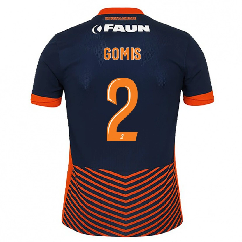 Danxen Herren Kabissan Gomis #2 Mitternachtsblau Orange Heimtrikot Trikot 2025/26 T-Shirt Österreich
