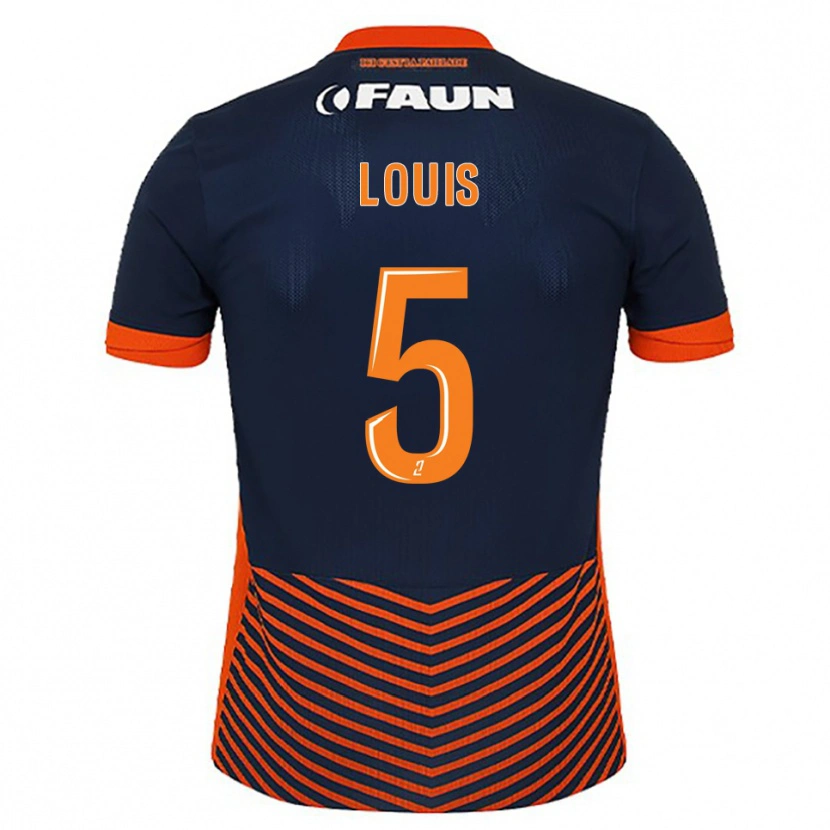 Danxen Herren Kethna Louis #5 Mitternachtsblau Orange Heimtrikot Trikot 2025/26 T-Shirt Österreich