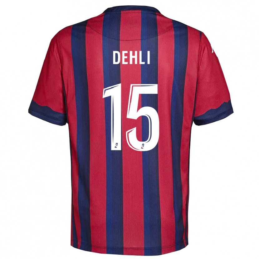 Danxen Herren Yacine Dehli #15 Burgunder Marine Heimtrikot Trikot 2025/26 T-Shirt Österreich