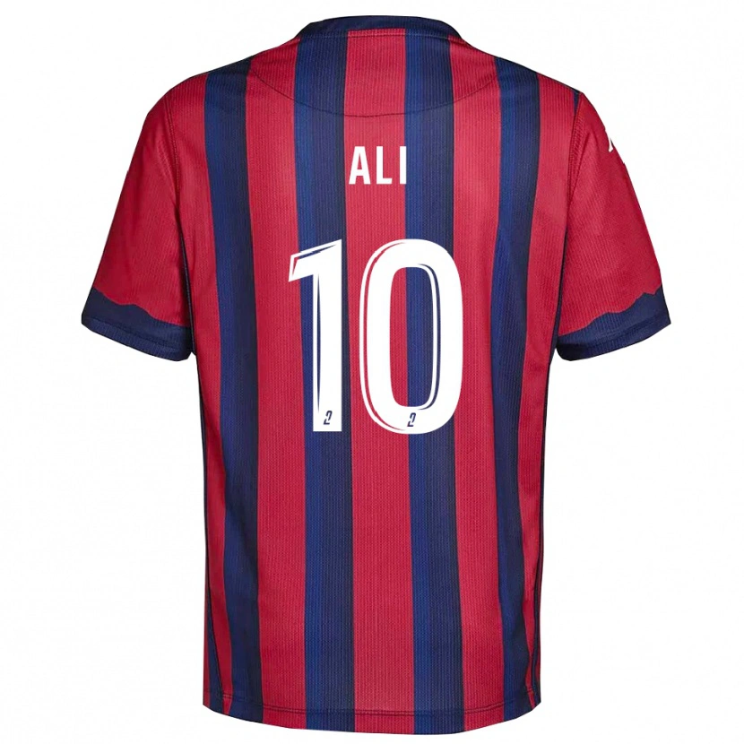 Danxen Herren Ihlane Ali #10 Burgunder Marine Heimtrikot Trikot 2025/26 T-Shirt Österreich