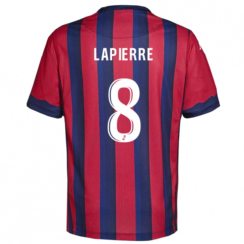 Danxen Herren Mélody Lapierre #8 Burgunder Marine Heimtrikot Trikot 2025/26 T-Shirt Österreich