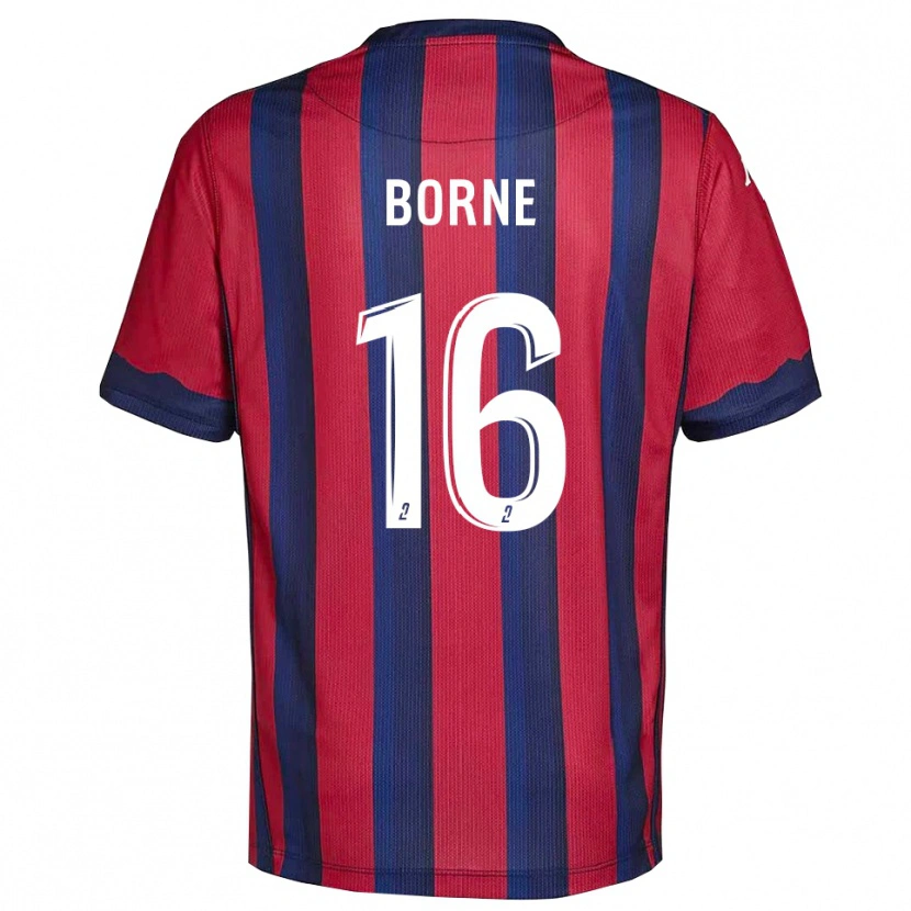 Danxen Herren Théo Borne #16 Burgunder Marine Heimtrikot Trikot 2025/26 T-Shirt Österreich
