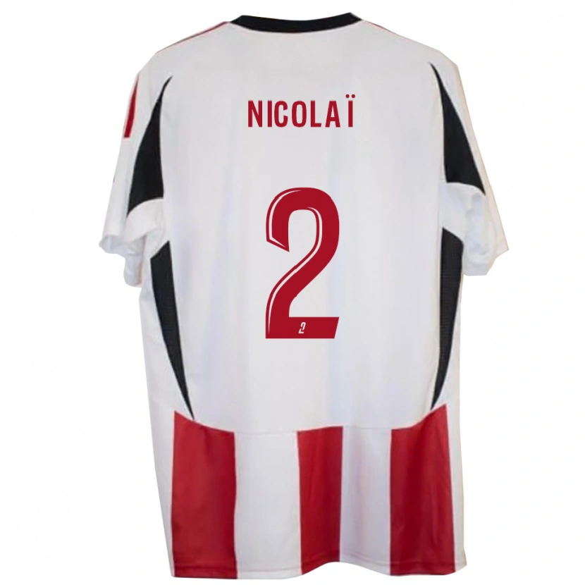 Danxen Herren Dominique Nicolaï #2 Rot Blau Heimtrikot Trikot 2025/26 T-Shirt Österreich