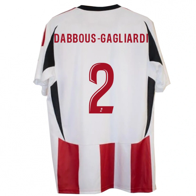 Danxen Herren Yanis Dabbous-Gagliardi #2 Rot Blau Heimtrikot Trikot 2025/26 T-Shirt Österreich