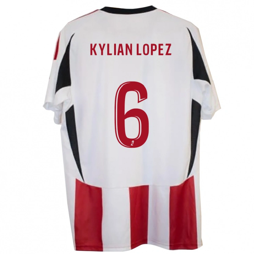 Danxen Herren Kylian Lopez #6 Rot Blau Heimtrikot Trikot 2025/26 T-Shirt Österreich