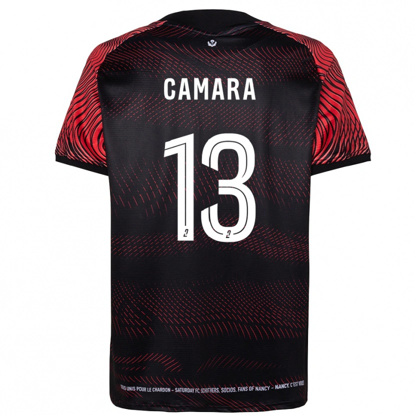 Danxen Herren Bakari Camara #13 Weiß Rot Heimtrikot Trikot 2025/26 T-Shirt Österreich