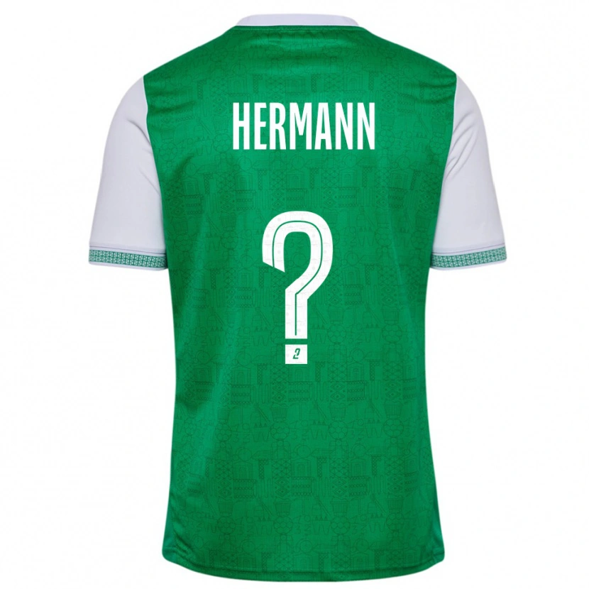 Danxen Herren Laura Hermann #0 Grün Weiß Heimtrikot Trikot 2025/26 T-Shirt Österreich