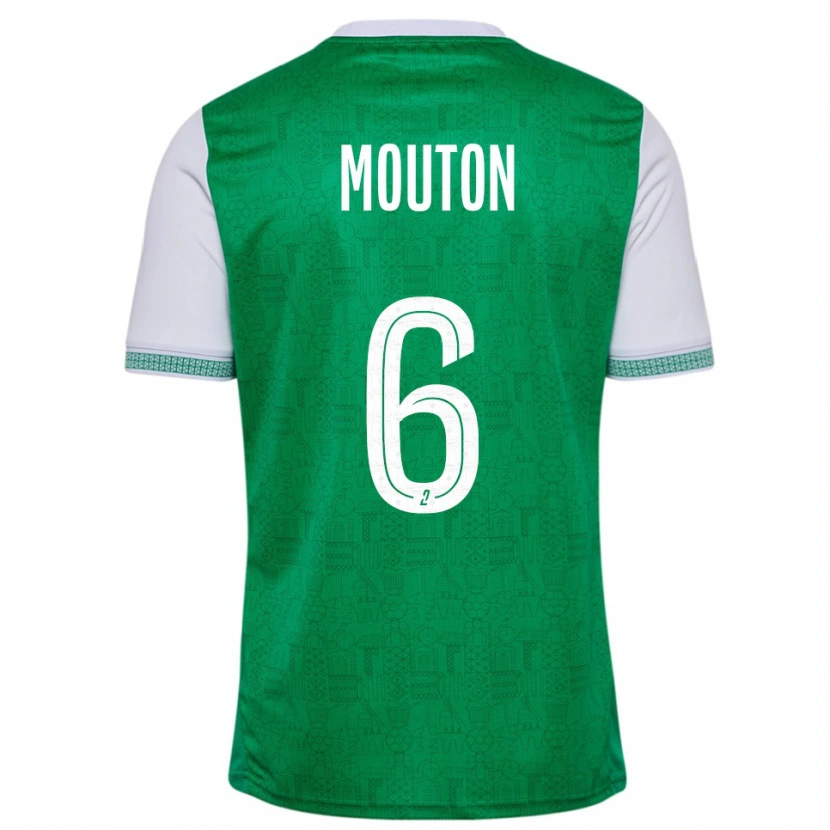 Danxen Herren Jules Mouton #6 Grün Weiß Heimtrikot Trikot 2025/26 T-Shirt Österreich