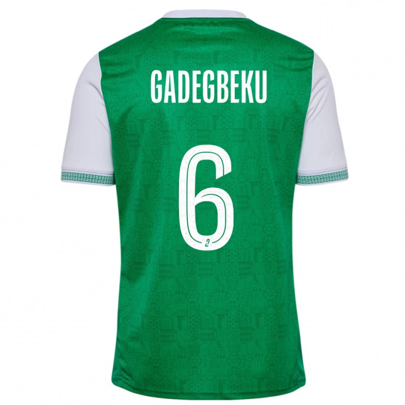 Danxen Herren Luan Gadegbeku #6 Grün Weiß Heimtrikot Trikot 2025/26 T-Shirt Österreich