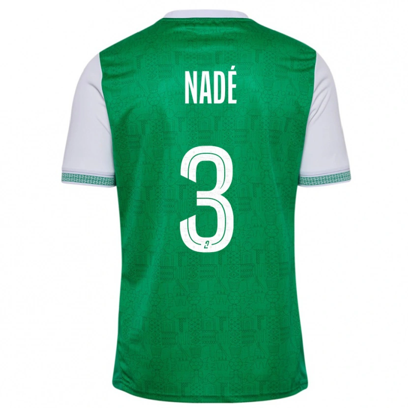 Danxen Herren Mickaël Nadé #3 Grün Weiß Heimtrikot Trikot 2025/26 T-Shirt Österreich
