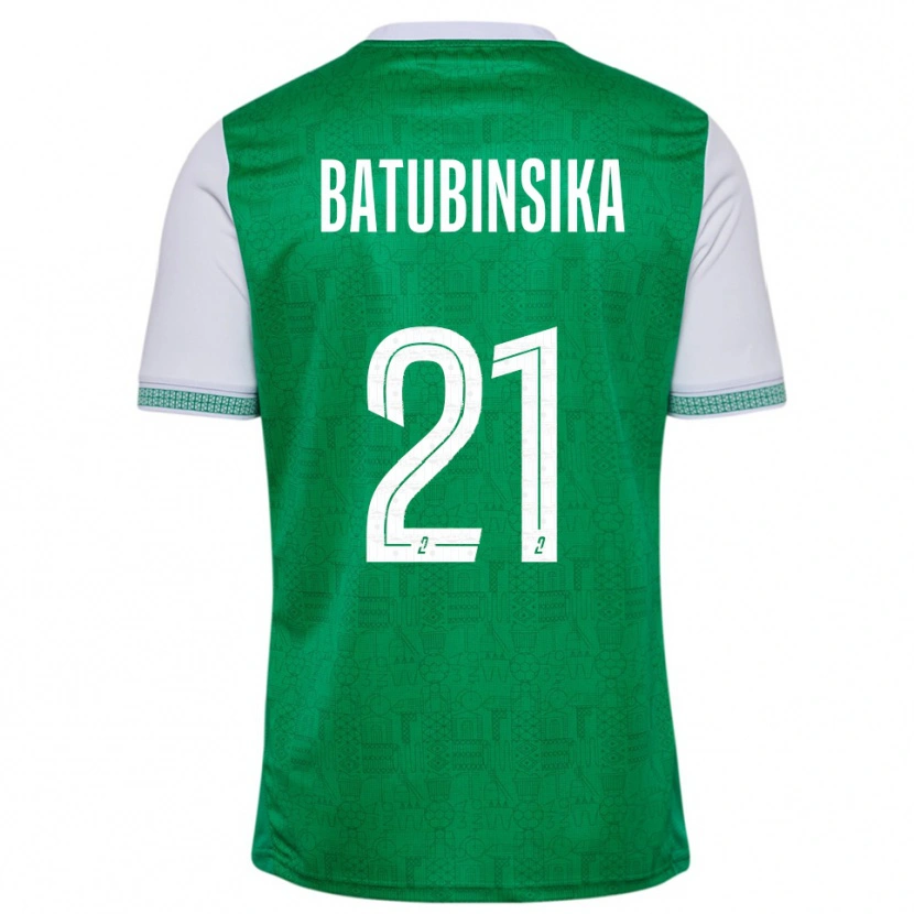 Danxen Herren Dylan Batubinsika #21 Grün Weiß Heimtrikot Trikot 2025/26 T-Shirt Österreich