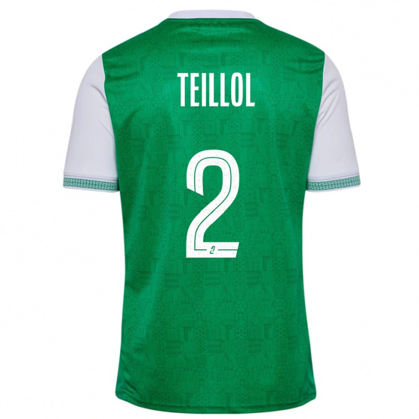 Danxen Herren Tom Teillol #2 Grün Weiß Heimtrikot Trikot 2025/26 T-Shirt Österreich