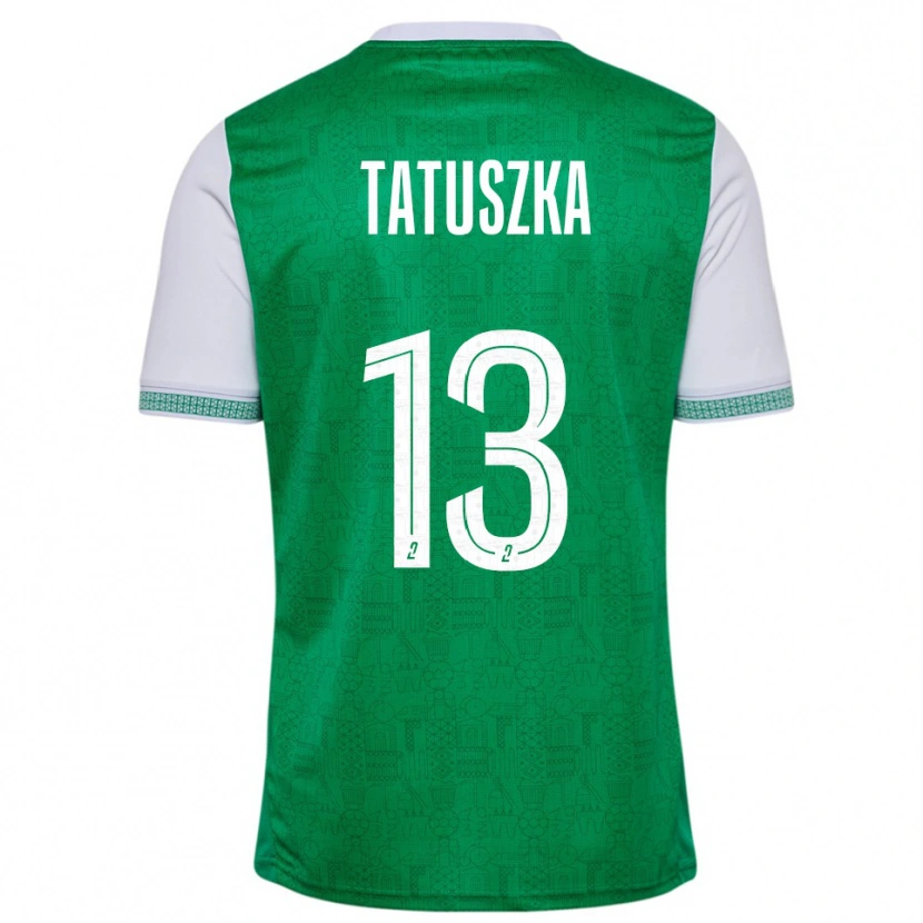 Danxen Herren Maxence Tatuszka #13 Grün Weiß Heimtrikot Trikot 2025/26 T-Shirt Österreich