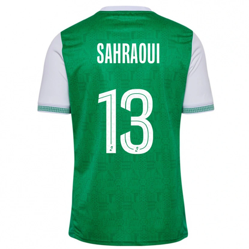 Danxen Herren Jebryl Sahraoui #13 Grün Weiß Heimtrikot Trikot 2025/26 T-Shirt Österreich