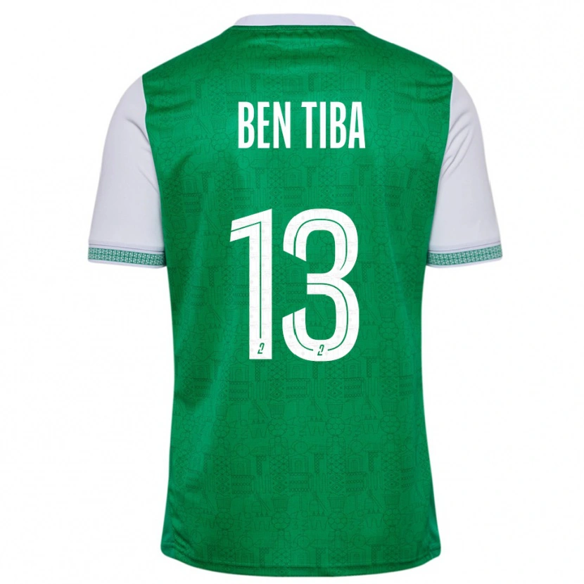 Danxen Herren Helmi Ben Tiba #13 Grün Weiß Heimtrikot Trikot 2025/26 T-Shirt Österreich