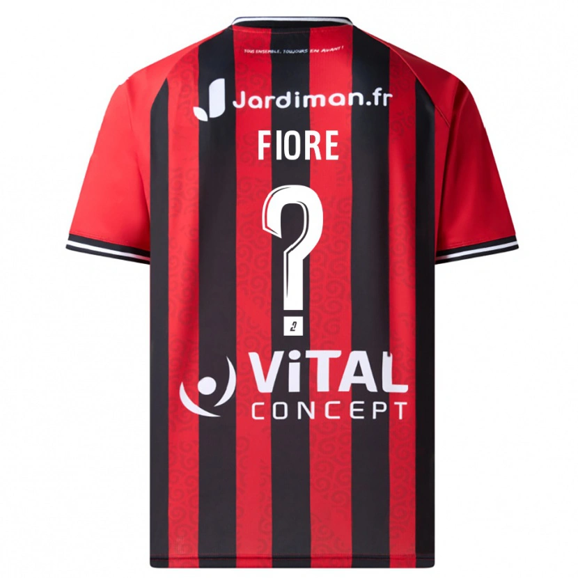 Danxen Herren Kévin Fiore #0 Rot Schwarz Heimtrikot Trikot 2025/26 T-Shirt Österreich