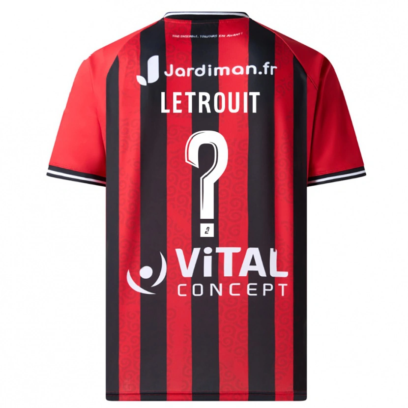 Danxen Herren Evan Letrouit #0 Rot Schwarz Heimtrikot Trikot 2025/26 T-Shirt Österreich