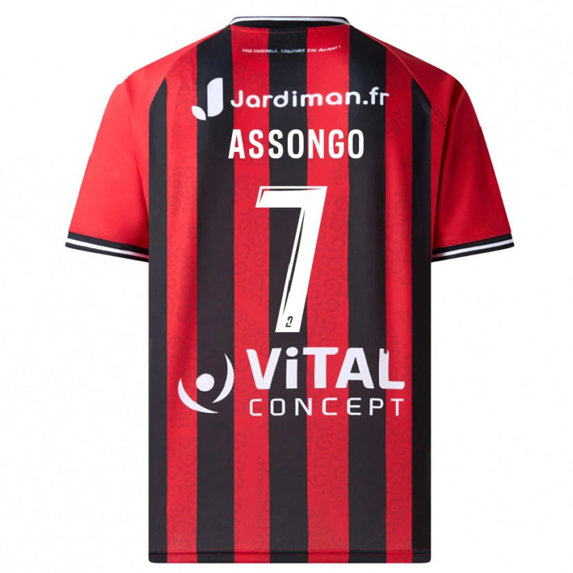 Danxen Herren Ilan Assongo #7 Rot Schwarz Heimtrikot Trikot 2025/26 T-Shirt Österreich