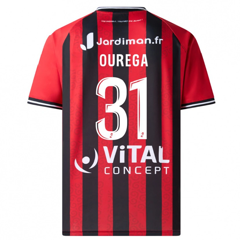 Danxen Herren Dylan Ourega #31 Rot Schwarz Heimtrikot Trikot 2025/26 T-Shirt Österreich