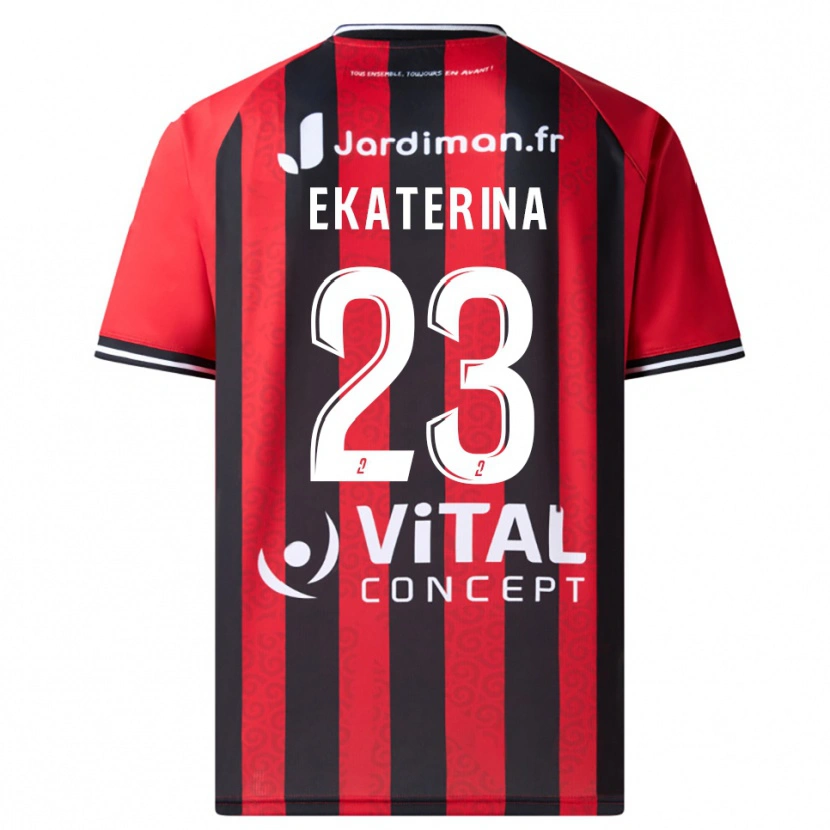 Danxen Herren Tyrishkina Ekaterina #23 Rot Schwarz Heimtrikot Trikot 2025/26 T-Shirt Österreich