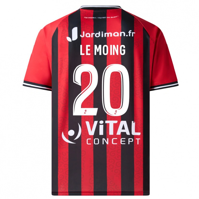Danxen Herren Leonie Le Moing #20 Rot Schwarz Heimtrikot Trikot 2025/26 T-Shirt Österreich