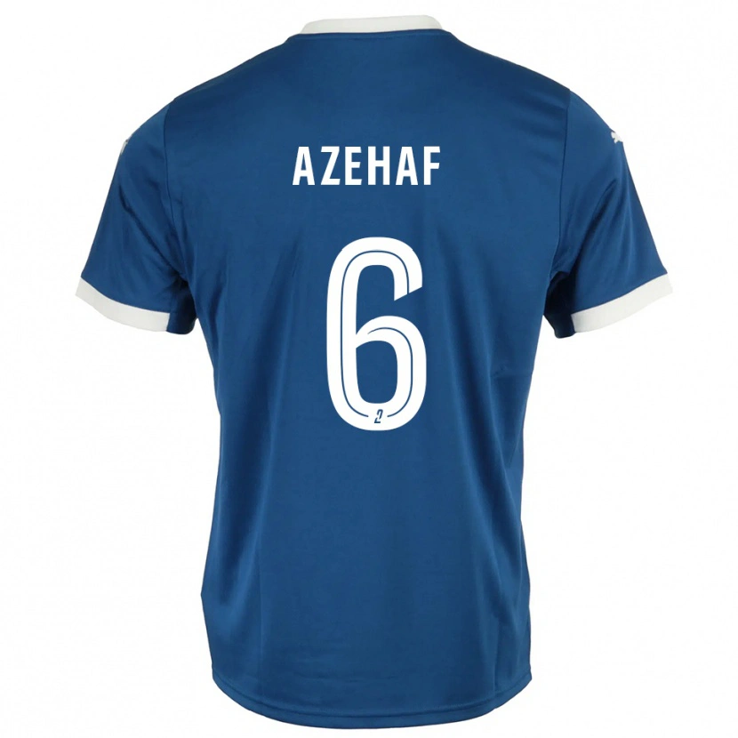 Danxen Herren Aïssa Azehaf #6 Blau Weiß Heimtrikot Trikot 2025/26 T-Shirt Österreich