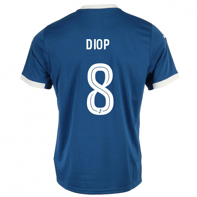 Danxen Herren Mouhamed Diop #8 Blau Weiß Heimtrikot Trikot 2025/26 T-Shirt Österreich