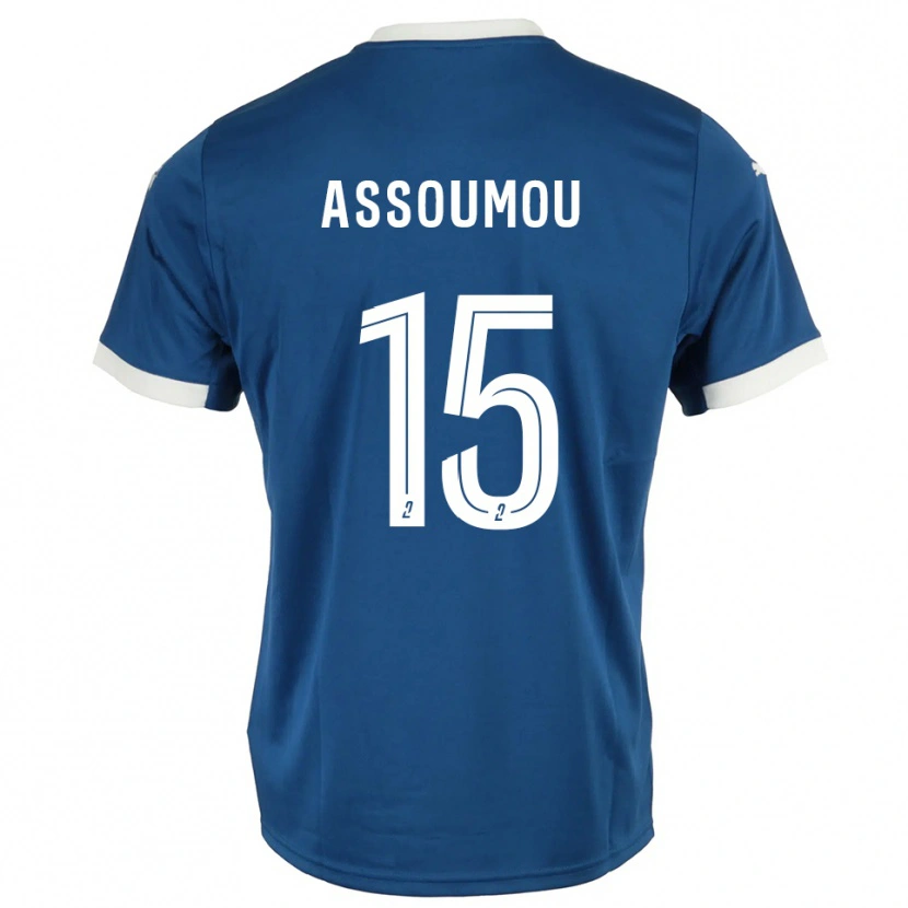 Danxen Herren Jaurès Assoumou #15 Blau Weiß Heimtrikot Trikot 2025/26 T-Shirt Österreich