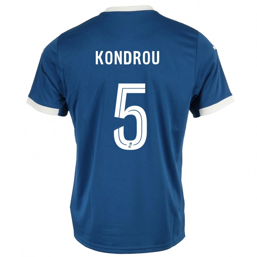 Danxen Herren David Kondrou #5 Blau Weiß Heimtrikot Trikot 2025/26 T-Shirt Österreich