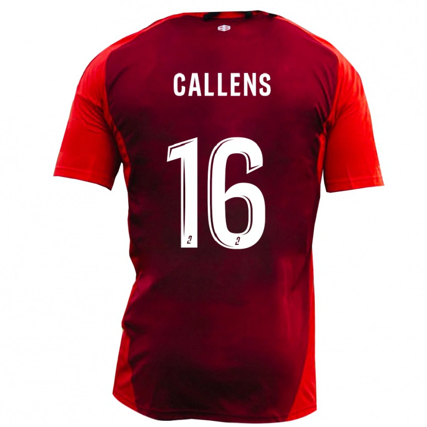 Danxen Herren Thomas Callens #16 Rot Burgund Heimtrikot Trikot 2025/26 T-Shirt Österreich