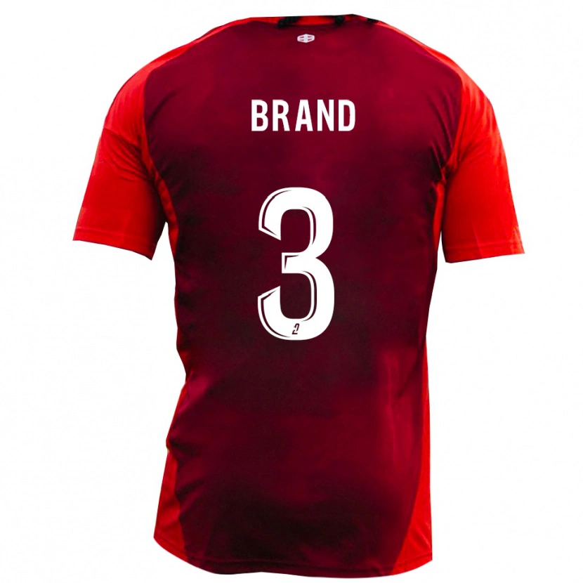 Danxen Herren Robin Brand #3 Rot Burgund Heimtrikot Trikot 2025/26 T-Shirt Österreich