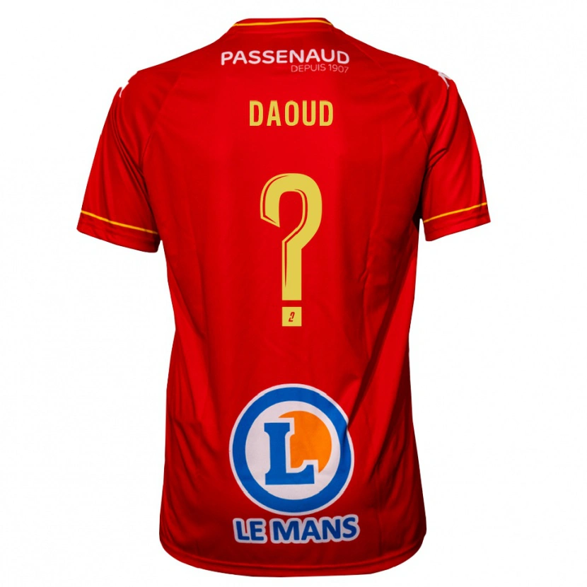 Danxen Herren Yanis Daoud #0 Rot Gelb Heimtrikot Trikot 2025/26 T-Shirt Österreich