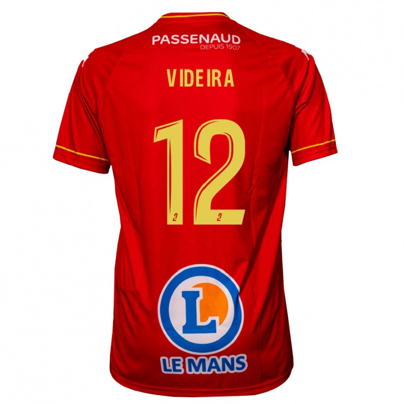 Danxen Herren Lenny Videira #12 Rot Gelb Heimtrikot Trikot 2025/26 T-Shirt Österreich
