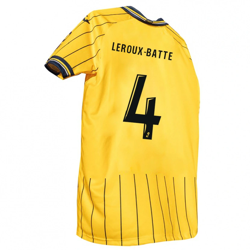 Danxen Herren Romain Leroux-Batte #4 Gelb Marine Heimtrikot Trikot 2025/26 T-Shirt Österreich