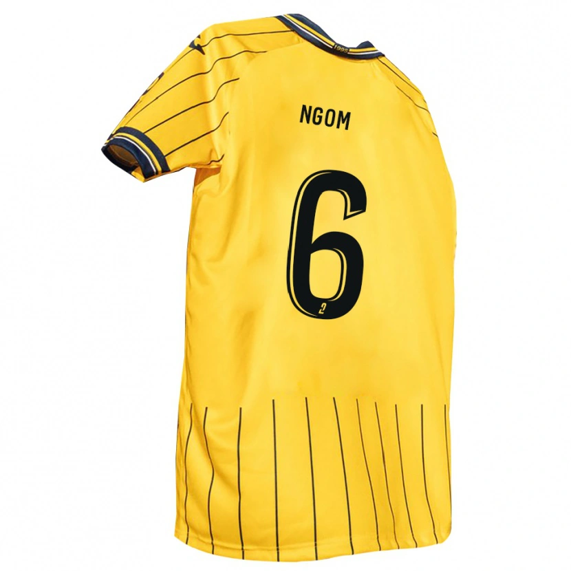 Danxen Herren Oumar Ngom #6 Gelb Marine Heimtrikot Trikot 2025/26 T-Shirt Österreich