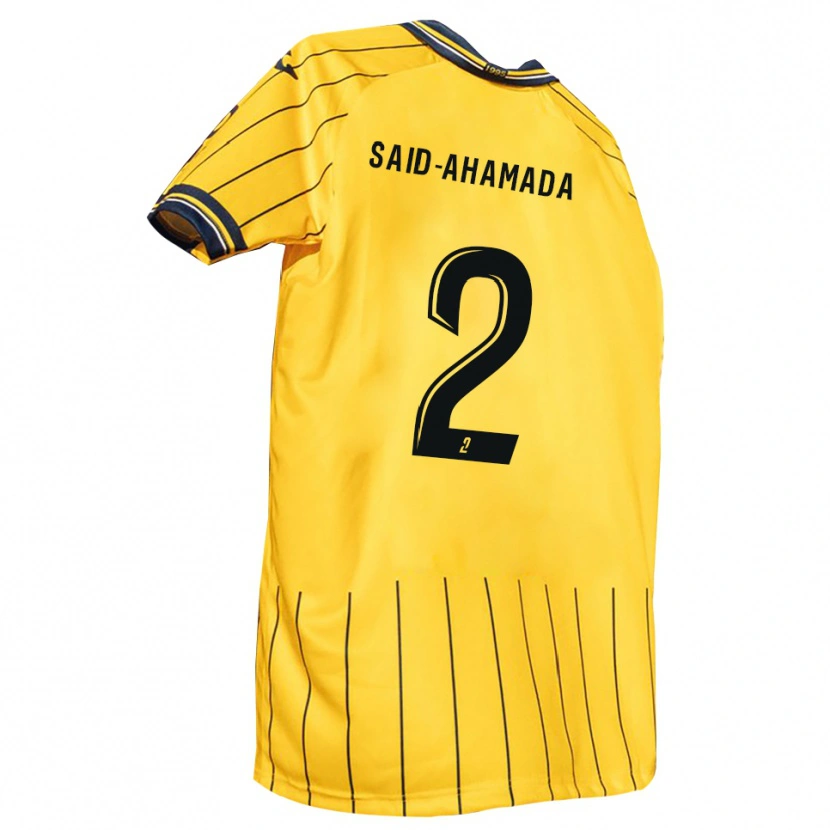 Danxen Herren Falahidine Said-Ahamada #2 Gelb Marine Heimtrikot Trikot 2025/26 T-Shirt Österreich