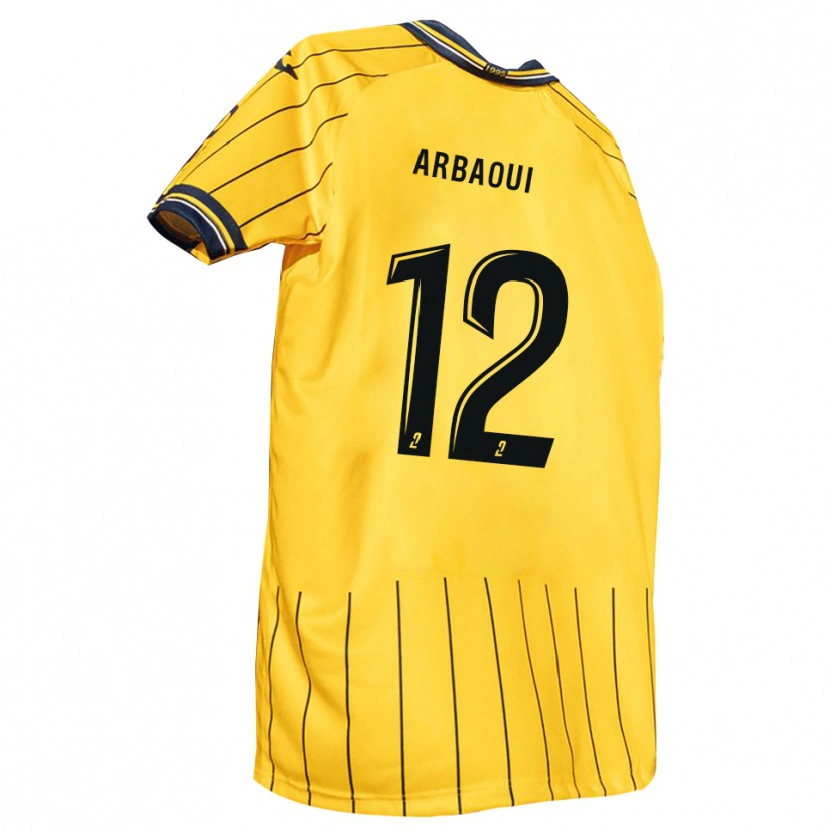 Danxen Herren Walid Arbaoui #12 Gelb Marine Heimtrikot Trikot 2025/26 T-Shirt Österreich