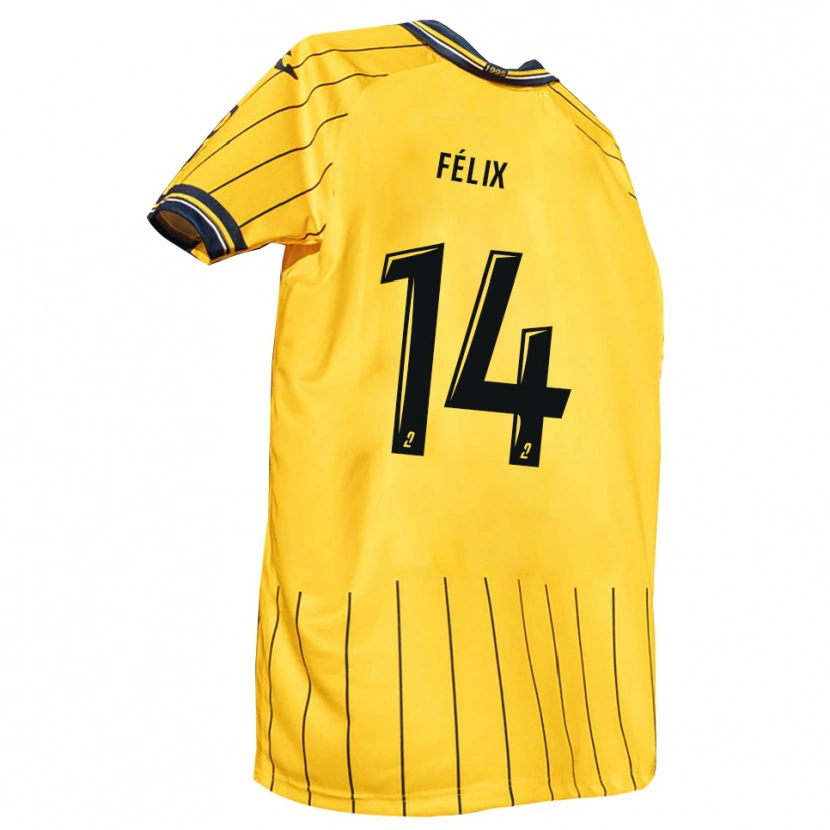 Danxen Herren Ulysse Félix #14 Gelb Marine Heimtrikot Trikot 2025/26 T-Shirt Österreich