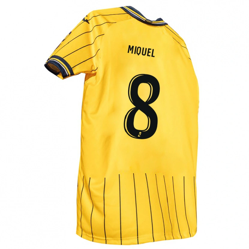 Danxen Herren Louan Miquel #8 Gelb Marine Heimtrikot Trikot 2025/26 T-Shirt Österreich