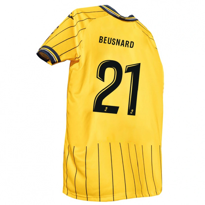 Danxen Herren Steeve Beusnard #21 Gelb Marine Heimtrikot Trikot 2025/26 T-Shirt Österreich