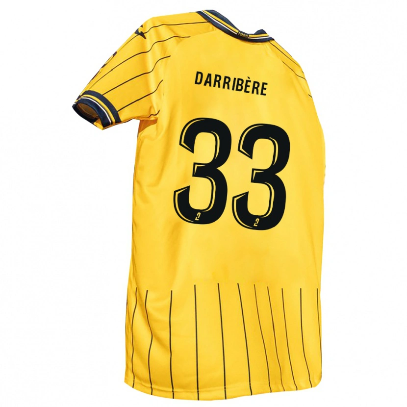 Danxen Herren Clément Darribère #33 Gelb Marine Heimtrikot Trikot 2025/26 T-Shirt Österreich
