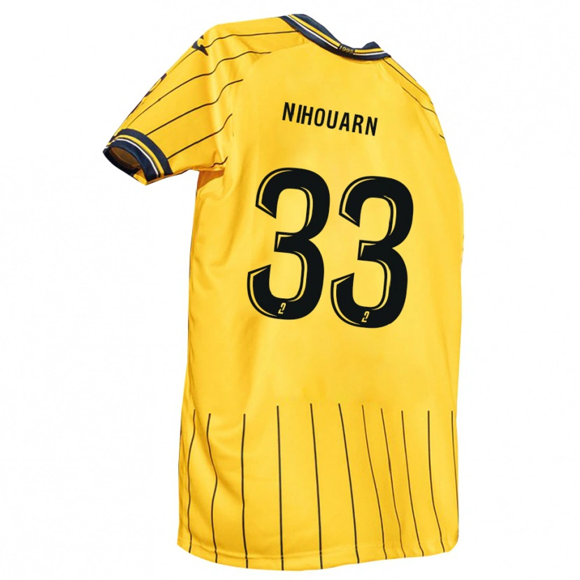 Danxen Herren Titouan Nihouarn #33 Gelb Marine Heimtrikot Trikot 2025/26 T-Shirt Österreich