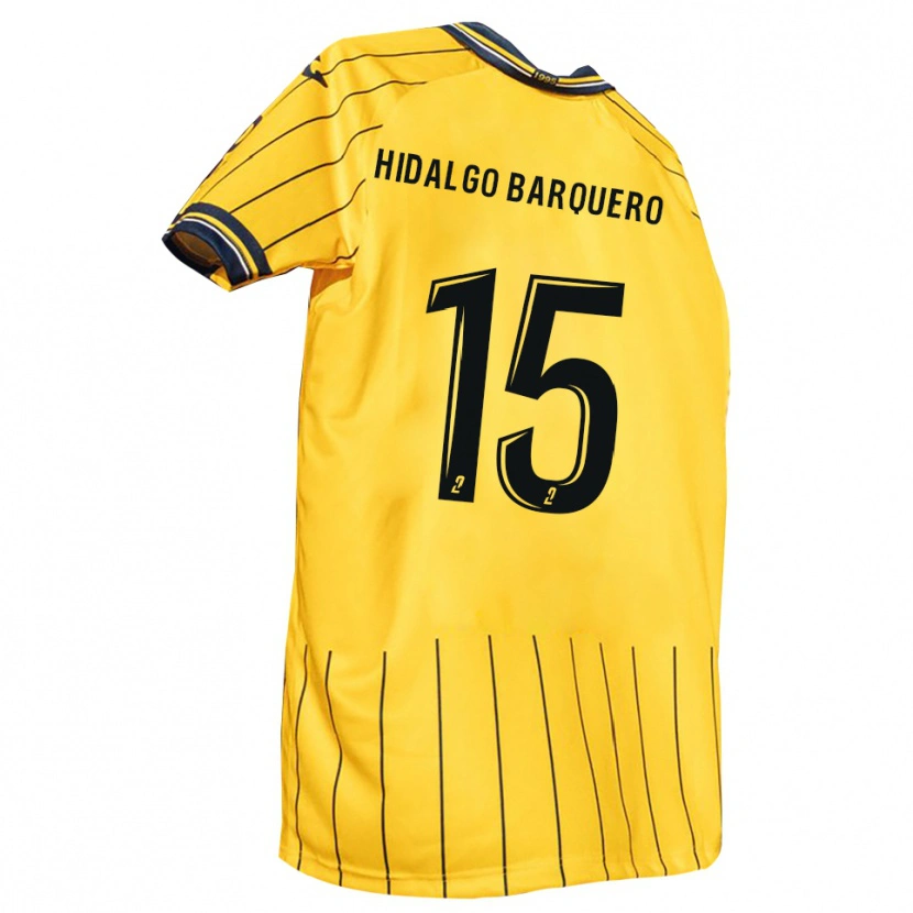 Danxen Herren Mathis Hidalgo Barquero #15 Gelb Marine Heimtrikot Trikot 2025/26 T-Shirt Österreich
