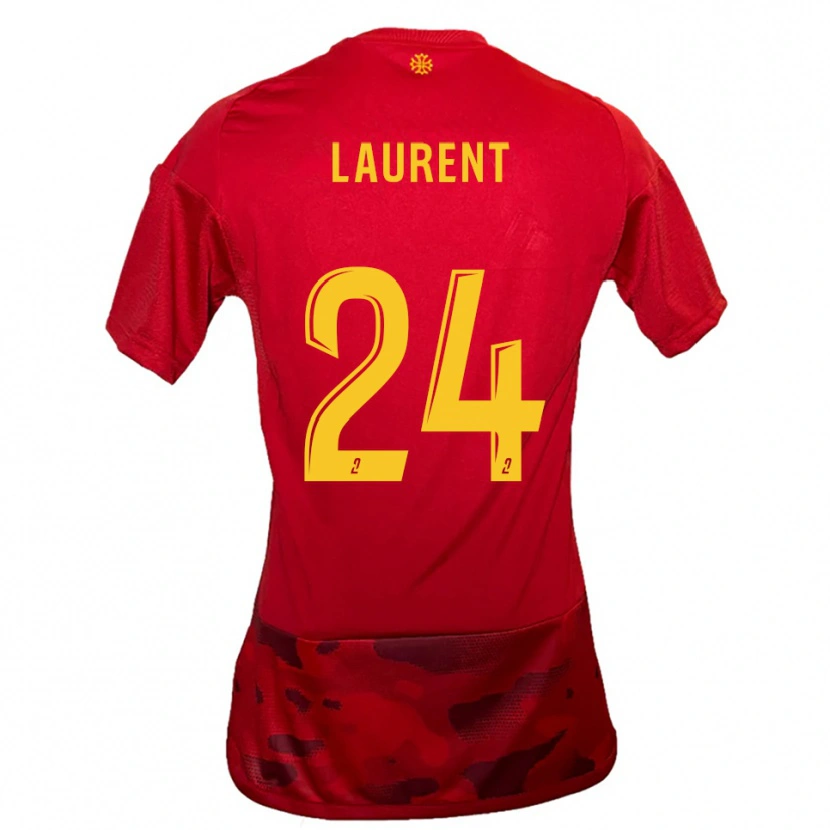 Danxen Herren Loni Laurent #24 Rot Gelb Heimtrikot Trikot 2025/26 T-Shirt Österreich