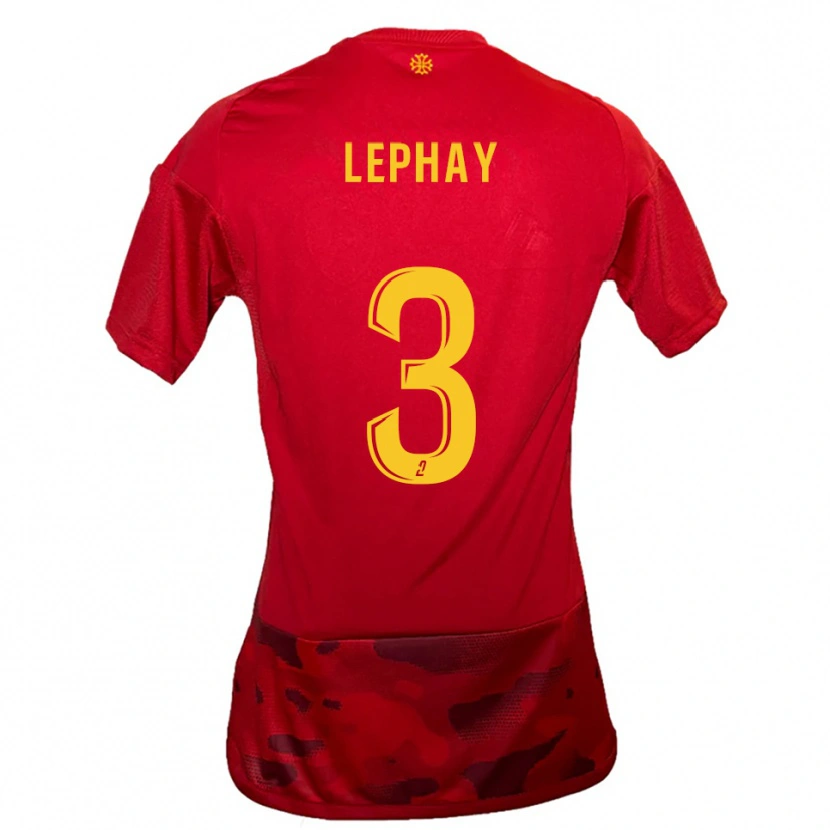 Danxen Herren Jules Lephay #3 Rot Gelb Heimtrikot Trikot 2025/26 T-Shirt Österreich