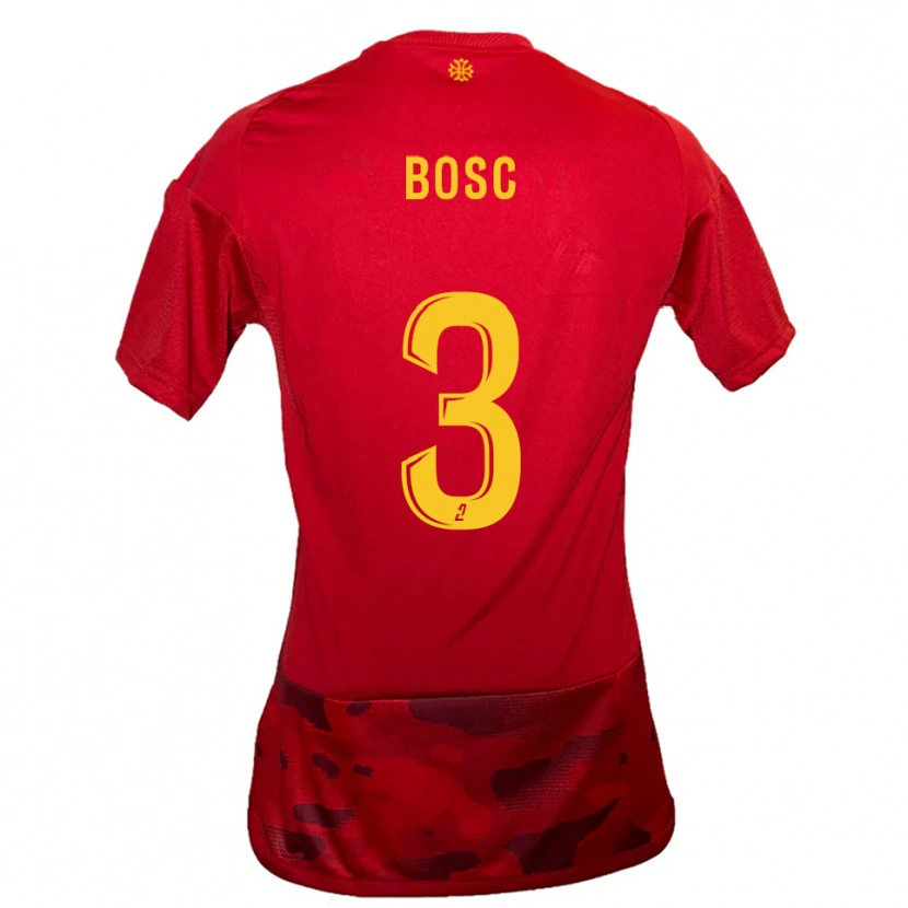 Danxen Herren Tom Bosc #3 Rot Gelb Heimtrikot Trikot 2025/26 T-Shirt Österreich
